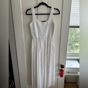 Theory Poplin Midi Dress